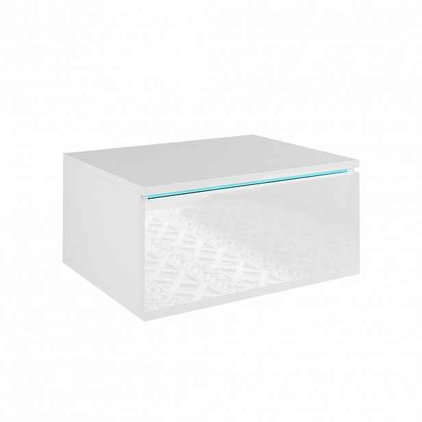 Vicco NOČNÍ STOLEK Samira Bílá 49 x 23 cm S osvětlením LED