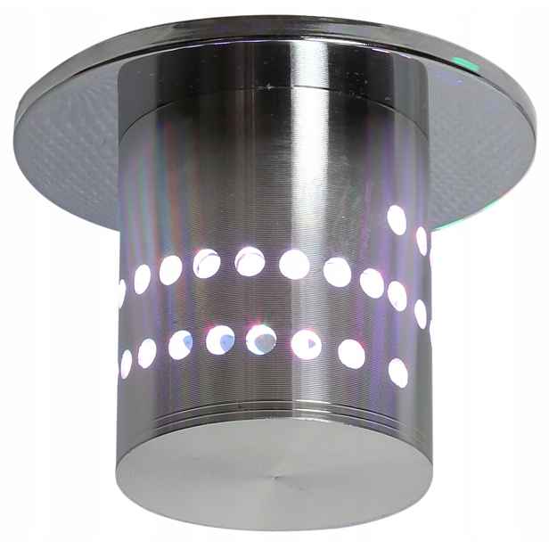 Stropní svítidlo kulaté Led panel 3W Rgb 230V alu