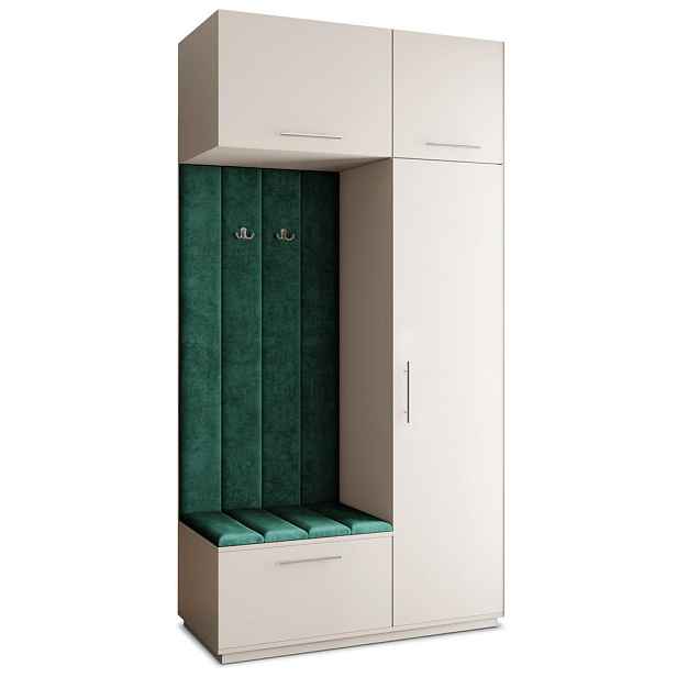 MASSENO MODERNÍ PŘEDSÍŇOVÁ SESTAVA REMA, 120/240/60 cm, kašmírová