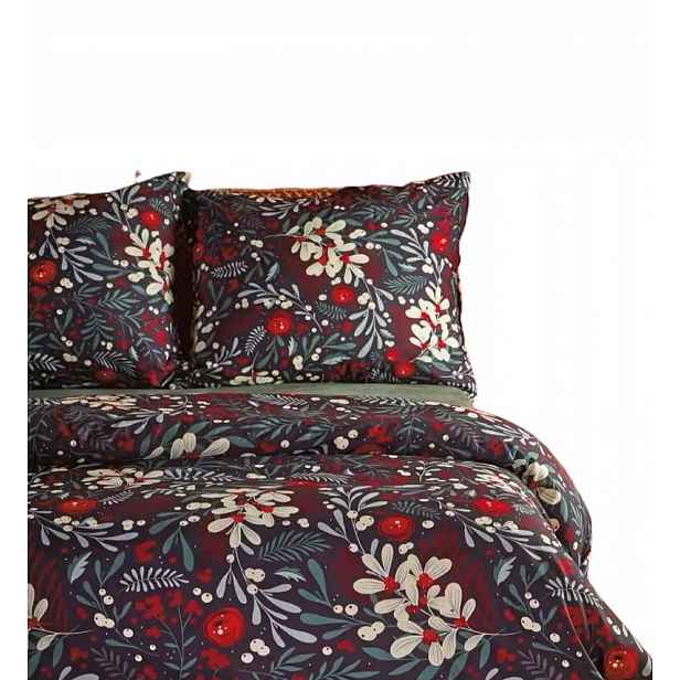 Povlečení Home&you z mikrovlákna 220 x 200 cm s vánočním motivem, 2 povlaky na polštáře