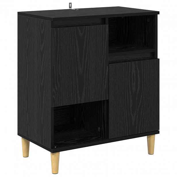 vidaXL Servírovací skříň Černý dub 35 x 60 x 70 cm Kompozitní dřevo