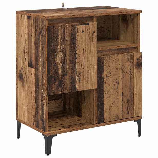 vidaXL Servírovací skříň Staré dřevo 60 x 35 x 70 cm Kompozitní dřevo