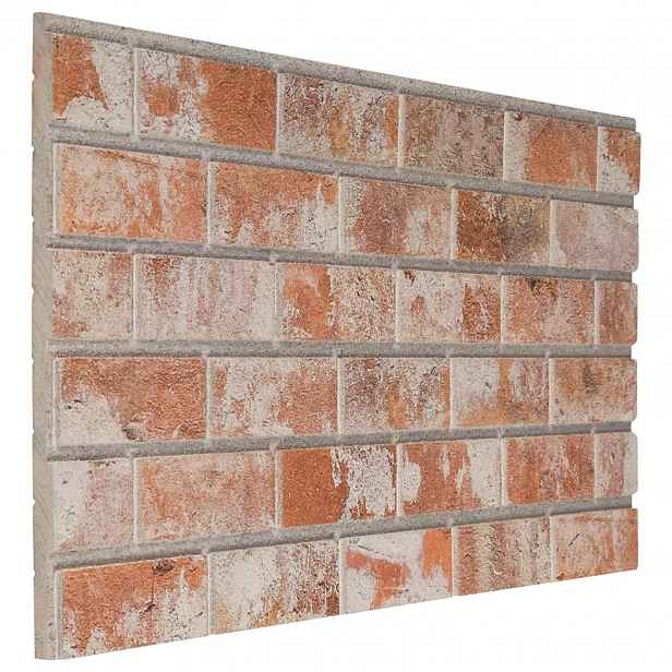 vidaXL Nástěnné panely 10 ks 100 x 50 cm Oranžová EPS pěna