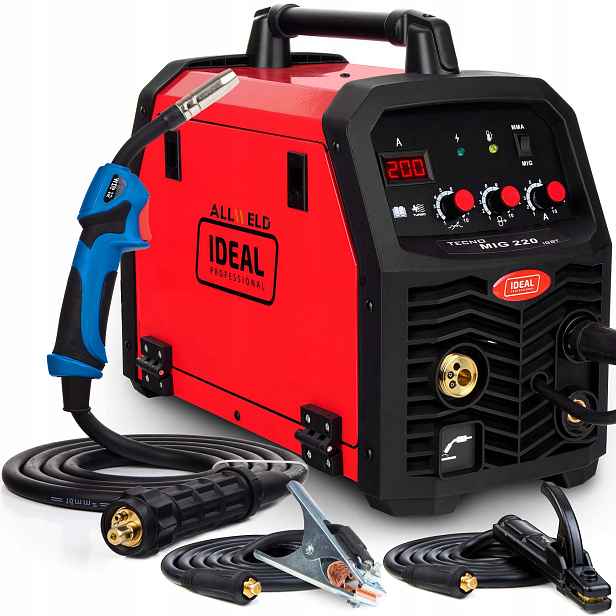 Poloautomatický Svařovací Stroj Ideal Tecno Mig 220 Mma Digital Flux 220A 230V Igbt