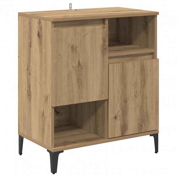 vidaXL Servírovací skříň Artisanový dub 60 x 35 x 70 cm