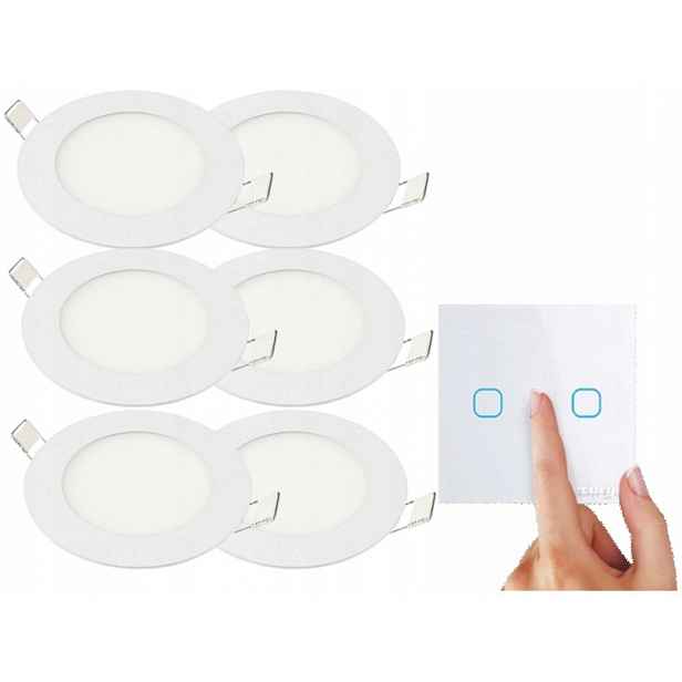 Moderní sada panelů Halogen 3W 6x spínač