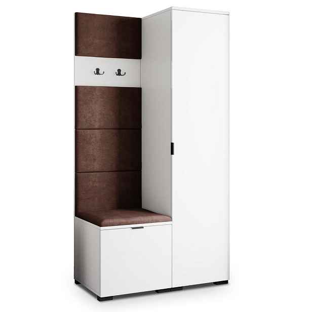 MASSENO MODERNÍ PŘEDSÍŇOVÁ SESTAVA LORI, 95/181/51 cm, bílá