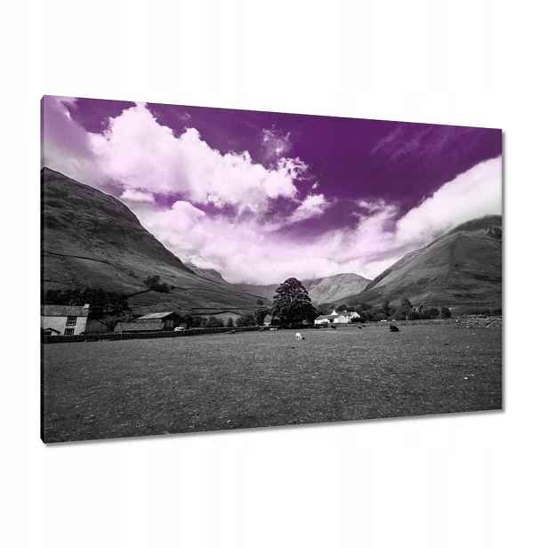Obrazy 120x80 Fialové nebe