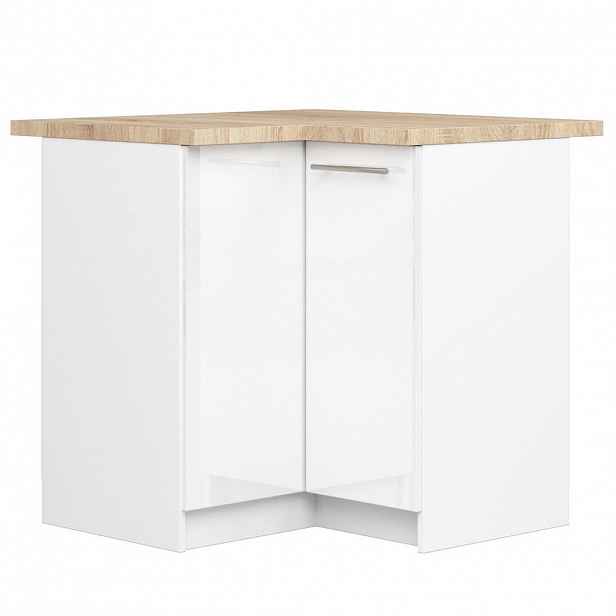 RAUMHIRSCH FURNITURE SPODNÍ SKŘÍŇ Bílá, bílá lesklá 85/90/46