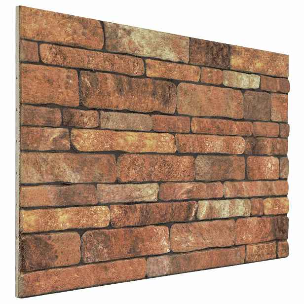 vidaXL Nástěnné panely 10 ks 100 x 50 cm Hnědá a bílá EPS pěna