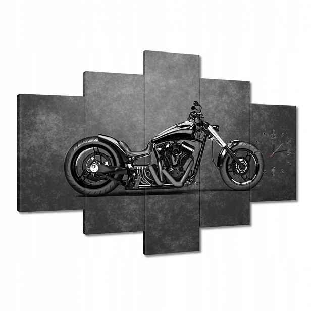 Nástěnné hodiny 150x105 Motor Chopper