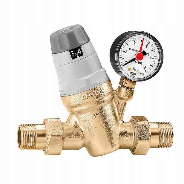 Regulátor tlaku s vyměnitelnou vložkou s manometrem 1/2" Caleffi