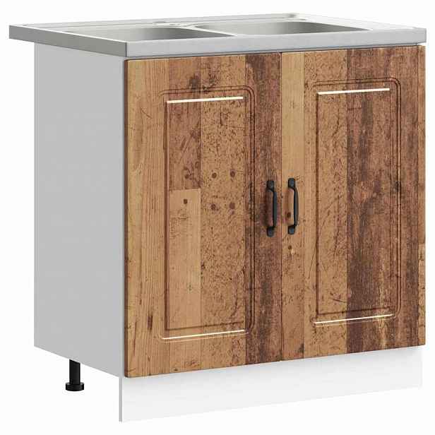vidaXL Kuchyňská skříň Kalmar Staré dřevo 80 x 46 x 81,5 cm