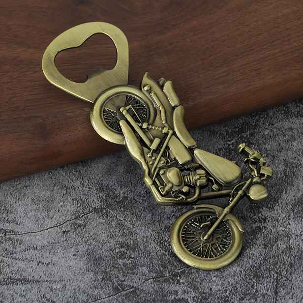 TEMU Otvírák na láhve na motocykl ze zinkové slitiny, retro otvírák na pro motocykly, přeshraniční