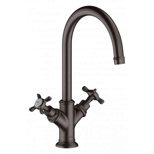 Axor Montreux - Umyvadlová baterie, EcoSmart, kartáčovaný černý chrom 16506340