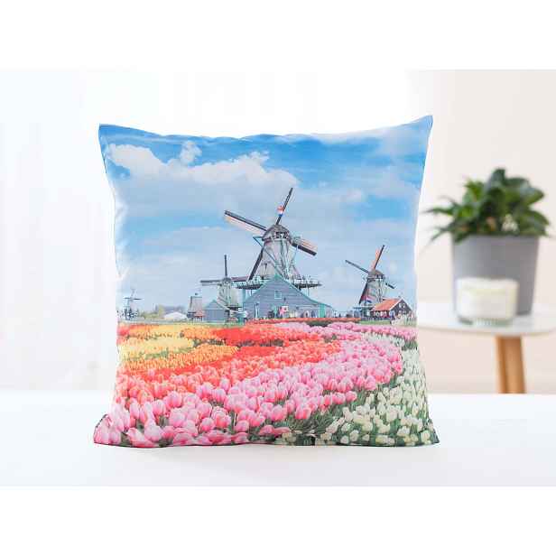 Carbotex Povlak na polštář 40 × 40 cm - Větrné mlýny v Holandsku