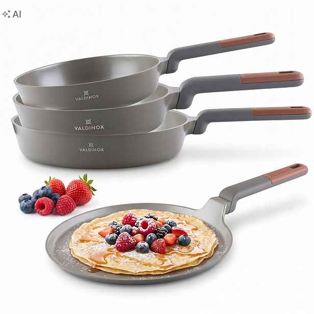 Keramické pánve 20/24/28 cm a palačinková pánev Valdinox Prestige