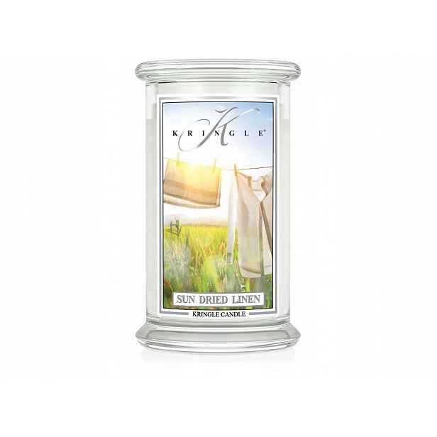 Kringle Candle Sun Dried Linen – velká vonná svíčka 624 g, 2 knoty