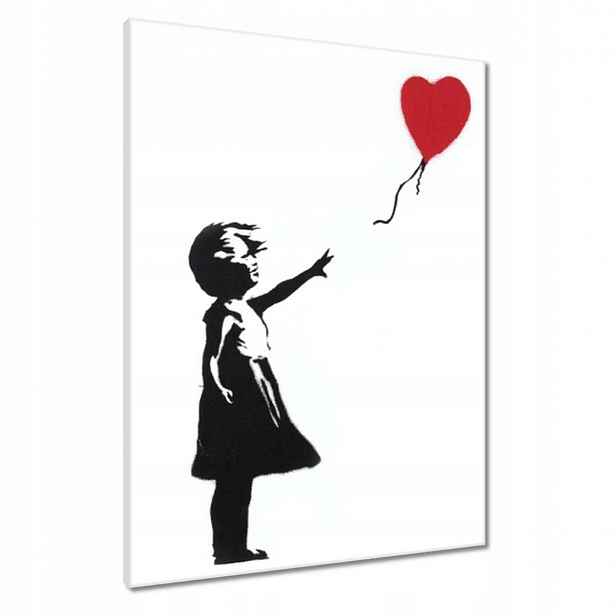 Obrazy 60x80 Dívka Balónek Banksy