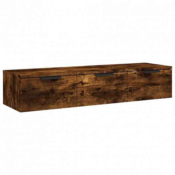vidaXL Nástěnná skříňka kouřový dub 102 x 30 x 20 cm kompozitní dřevo
