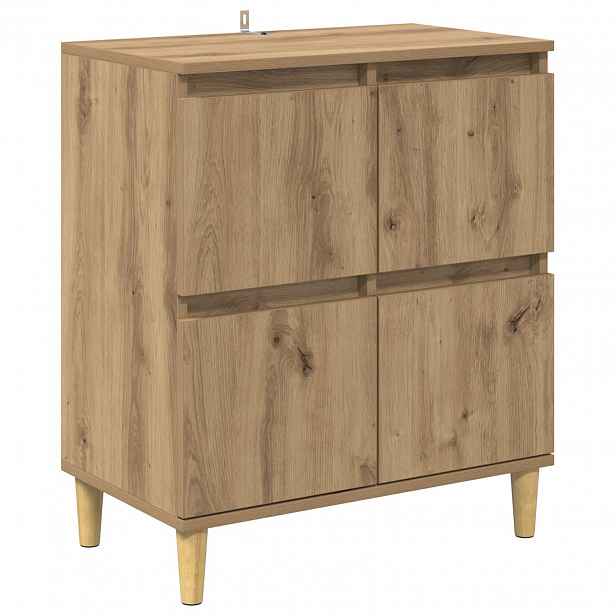 vidaXL Servírovací skříň Artisanový dub 60 x 35 x 70 cm