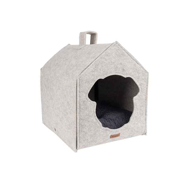Boudička pro psy HYAGGO 2v1 béžová 33x42x42 cm