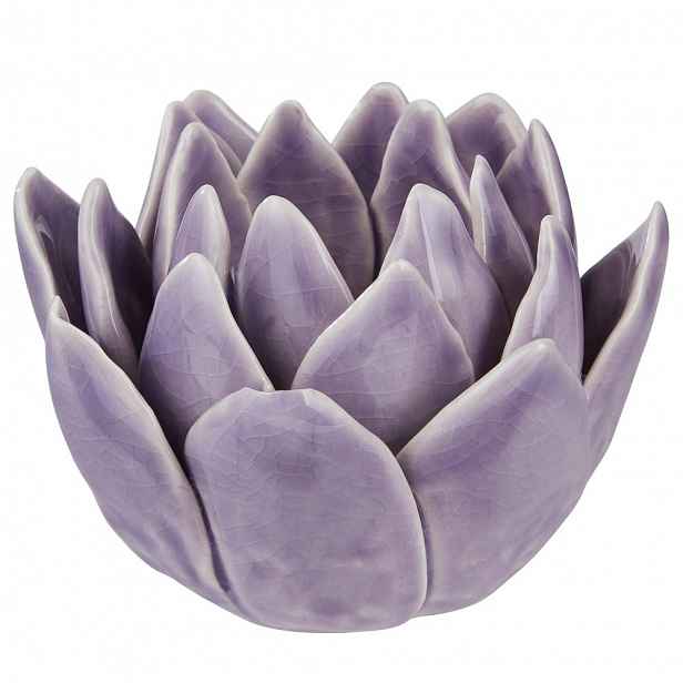 Butlers BLOSSOM Svícen na čajovou svíčku květ - fialová