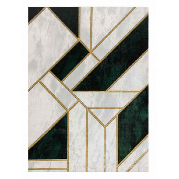 Kusový koberec Emerald 1015 green and gold, 80x150, zelená, kancelář, Dywany Łuszczów