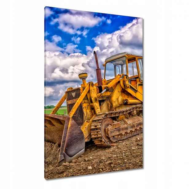 Obrazy 80x120 Buldozer Těžká práce