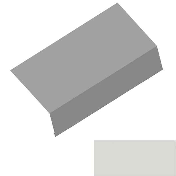 Okapový plech RS250S-150 SP 25 RAL 9002 šedobílá