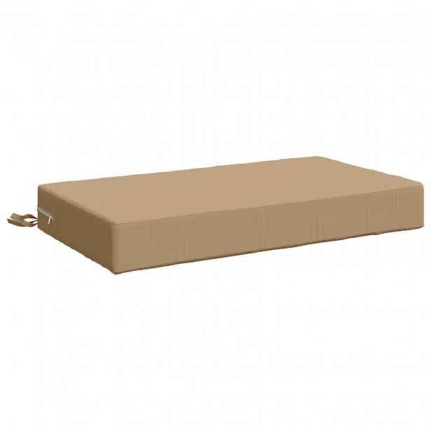 vidaXL Polštář na sedák SOEST 100% polyester Písková 70 x 40 x 10 cm