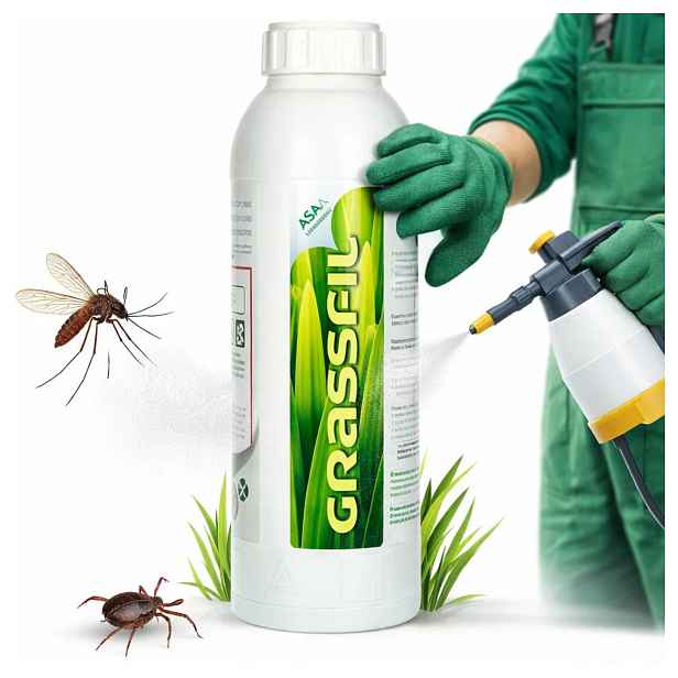 Fixátor Postřik Na Komáry Mouchy Klíšťata Koncentrát Grassfil 1L
