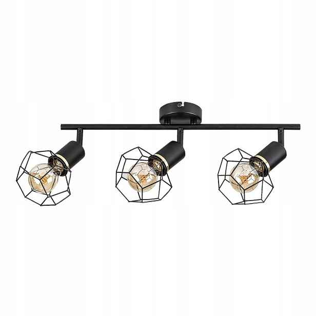 Černá reflektorová lampa Fran pro osvětlení stěny v obývacím pokoji Rabalux