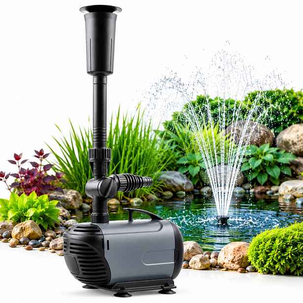 Fontánová pumpa pro jezírko Úsporná 14W 900L/h 3 trysky