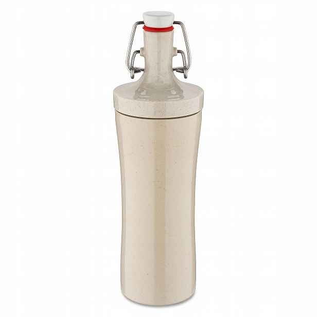 Láhev Na Vodu Nebo Smoothie Plast, Vzduchotěsná Zátka, 425 ML, Béžová