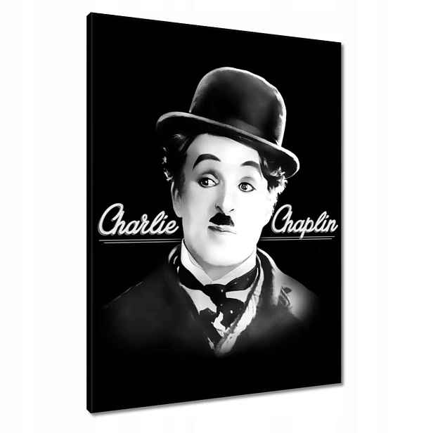 Obrazy 60x80 Charlie Chaplin Klobouk