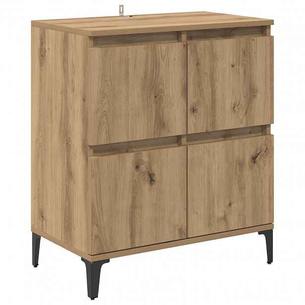 vidaXL Servírovací skříň Artisanový dub 60 x 35 x 70 cm