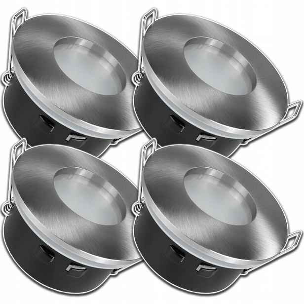 4xVODOTĚSNÉ Hermetické Stropní Svítidlo Halogen Ip 65 Zapuštěné