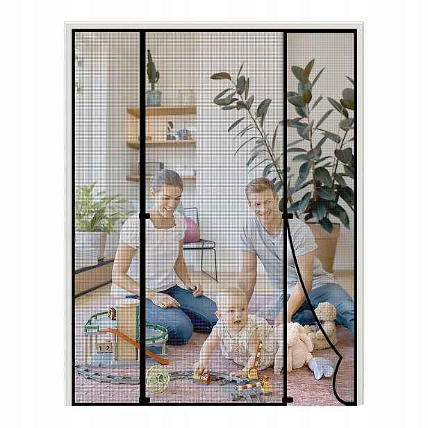 Magnetická síťka proti hmyzu 180x212 dvojitá bez vrtání