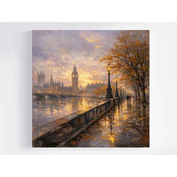 Obraz Na Plátně Canvas Anglie Londýn Westminster Tamiza Big Ben 50x50