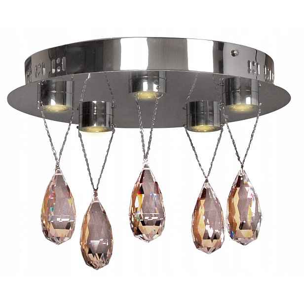 Stropní Svítidlo Led 5X3W s krystaly Prisma Candellux