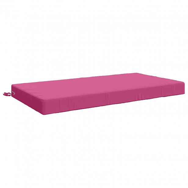 vidaXL Polštář na sedák SOEST 100% polyester Růžová 120 x 60 x 10 cm