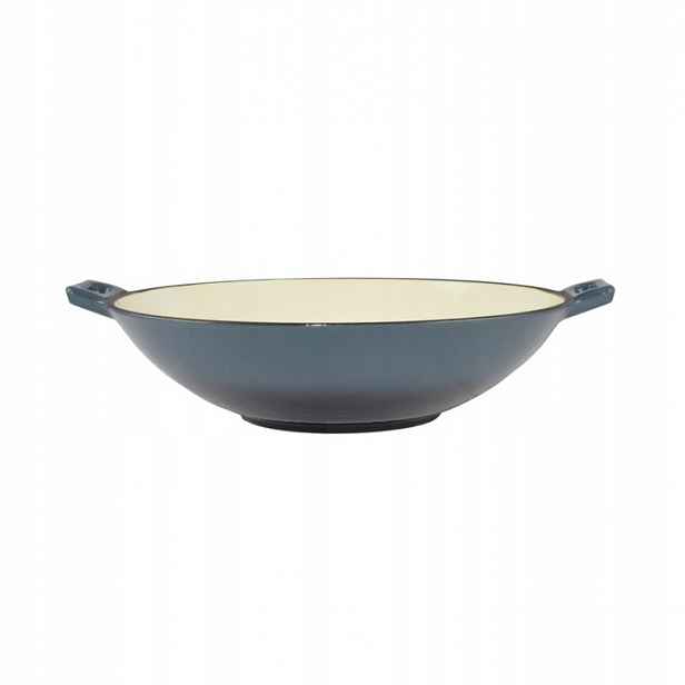 Wok litinový smaltovaný hrnec pánev Indukce 37 cm