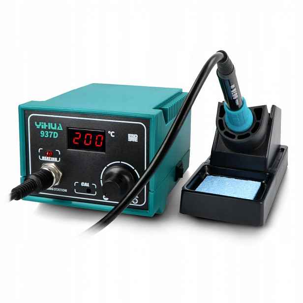 Pájecí stanice Yihua 937D 50W 200–480°C Esd digitální LCD hroty 900M-T