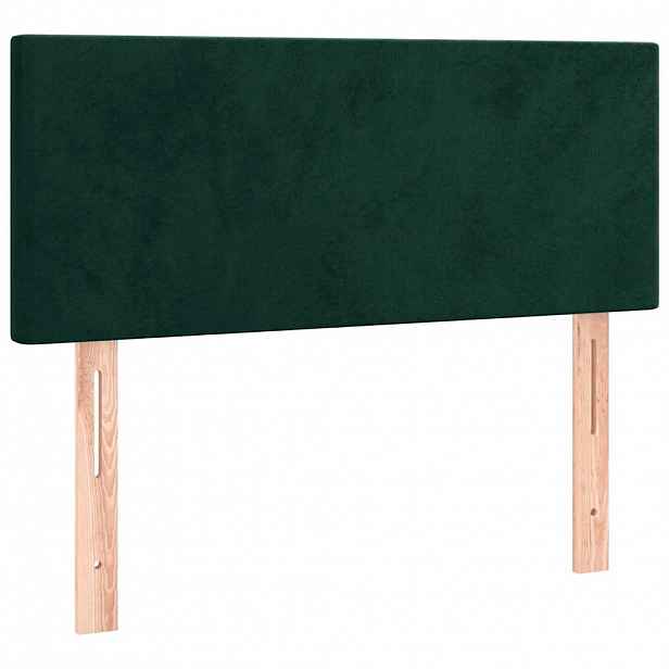 vidaXL Čelo postele tmavě zelené 80 x 5 x 78/88 cm samet