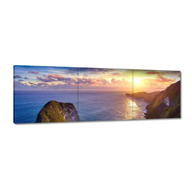Obrazy 120x40 Západ slunce nad mořem
