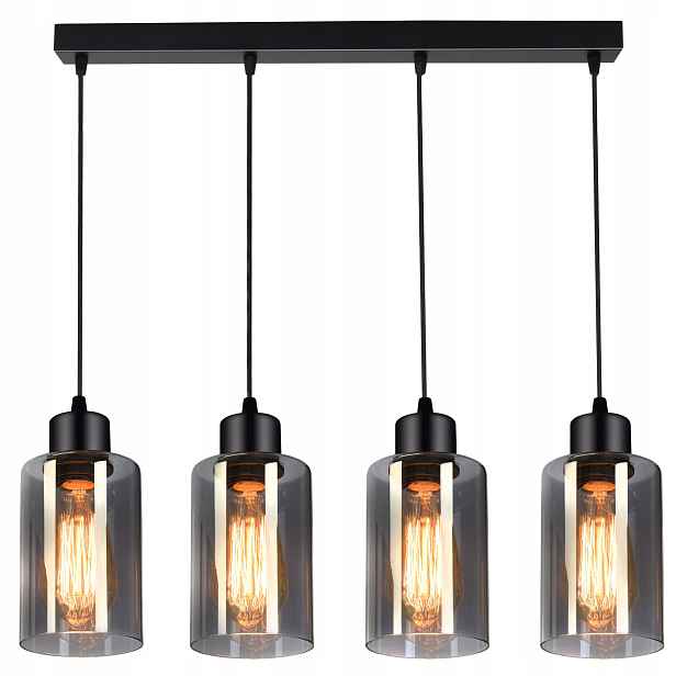 Závěsná lampa Lustr Stropní Svítidlo Skleněné Led Tuby