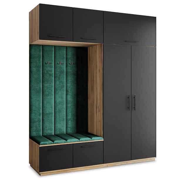 MASSENO MODERNÍ PŘEDSÍŇOVÁ SESTAVA REMA, 200/240/60 cm, dub Wotan