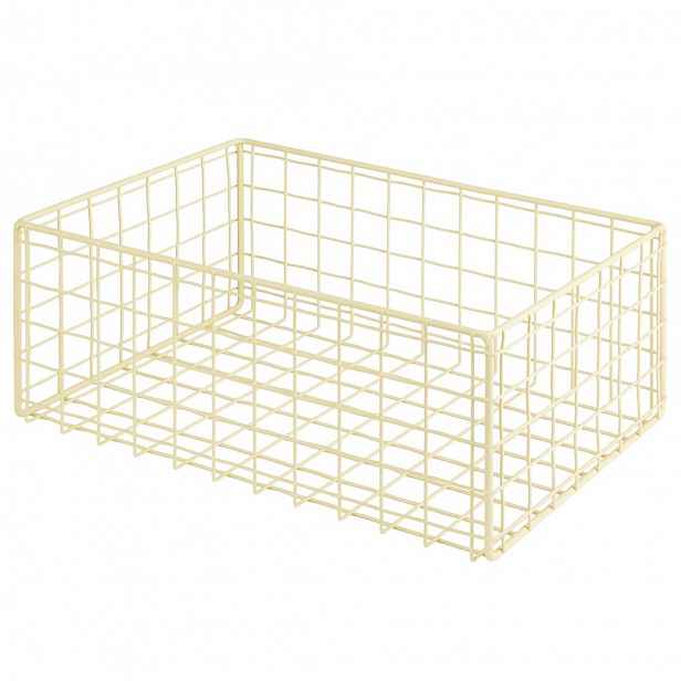 Butlers DEPOSIT Úložný kovový koš 30 x 20 cm - žlutá