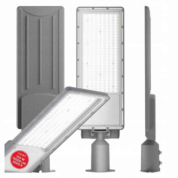 Led pouliční lampa 150W Silná venkovní, regulovatelná na fasádu, sloupek IP65